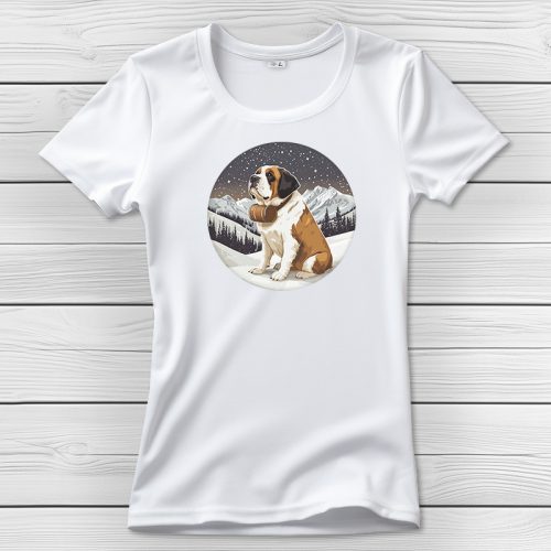 Bernáthegyis póló nőknek fehér színben