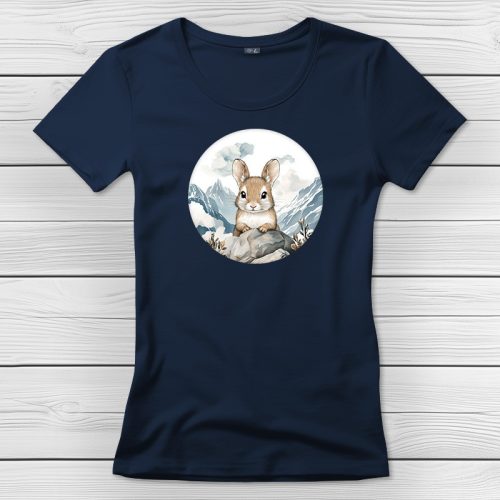 Degus póló nőknek sötétkék színben