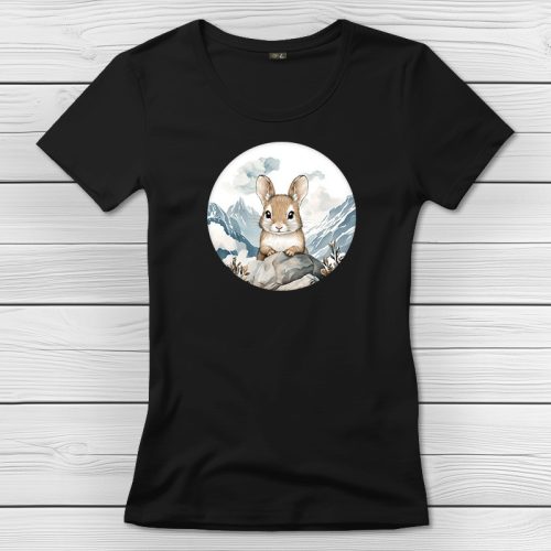 Degus póló nőknek fekete színben