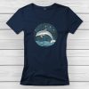 Delfines póló nőknek sötétkék színben