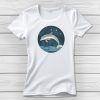 Delfines póló nőknek fehér színben