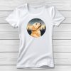 Golden retrieveres póló nőknek fehér színben