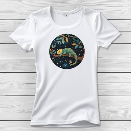 Kaméleonos póló nőknek fehér színben