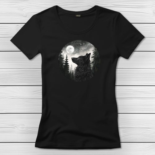 Mudis póló nőknek fekete színben