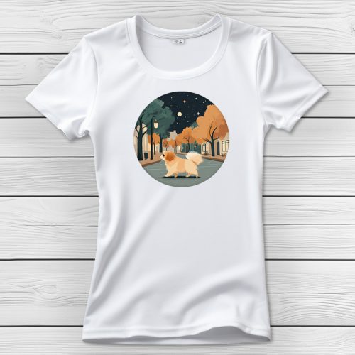 Palotapincsis póló nőknek fehér színben