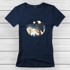 Sasos póló nőknek sötétkék színben