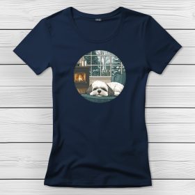 Si-cus póló nőknek sötétkék színben