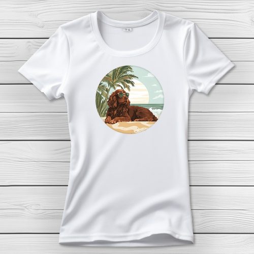 Field spánieles póló nőknek fehér színben