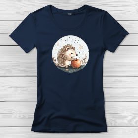 Sünös póló nőknek sötétkék színben