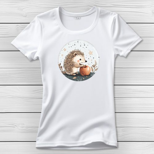 Sünös póló nőknek fehér színben