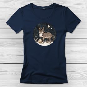 Szamaras póló nőknek sötétkék színben