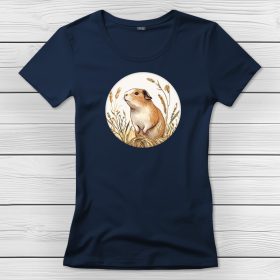 Tengerimalacos póló nőknek sötétkék színben