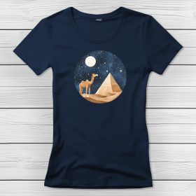 Tevés póló nőknek sötétkék színben