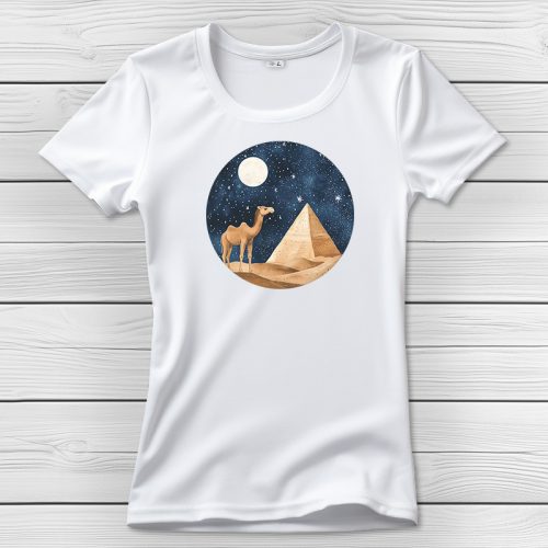 Tevés póló nőknek fehér színben