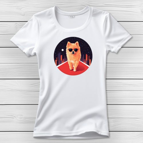 Törpespicces póló nőknek fehér színben