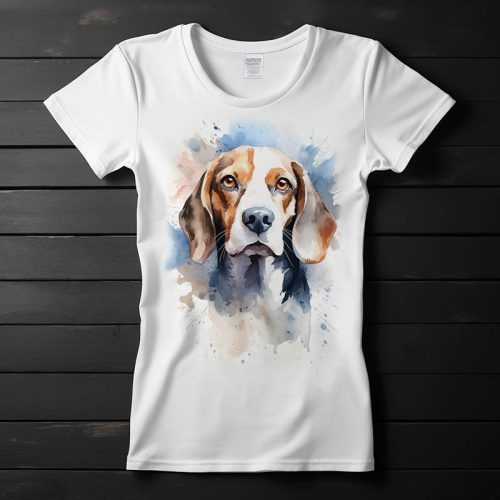 Beagle mintás póló nőknek