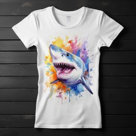 Cápa mintás póló nőknek