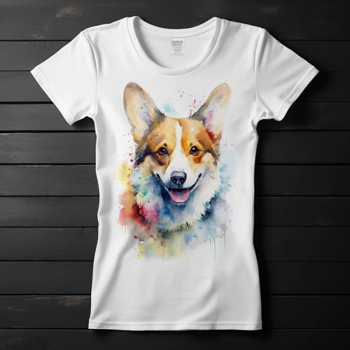 Corgi mintás póló nőknek