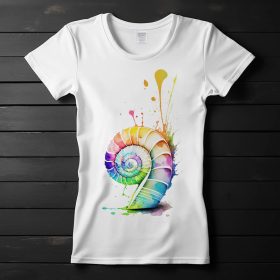 Csiga mintás póló nőknek