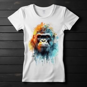 Gorilla mintás póló nőknek
