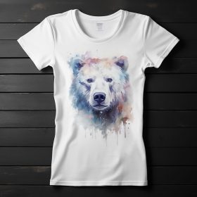 Jegesmedve mintás póló nőknek