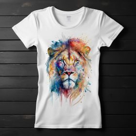 Oroszlán mintás póló nőknek