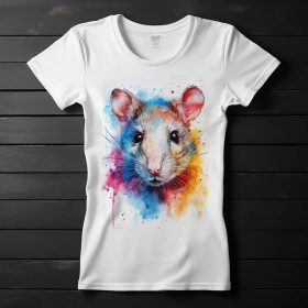 Patkány mintás póló nőknek