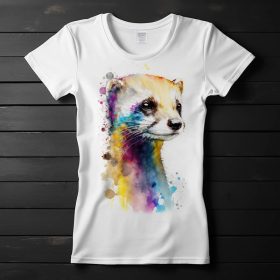 Vadászgörény mintás póló nőknek