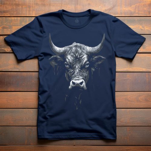 Bikás póló férfiaknak sötétkék színben