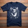 Corgis póló férfiaknak sötétkék színben