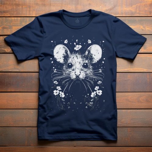 Egeres póló férfiaknak sötétkék színben