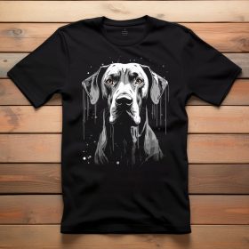 Német dogos póló férfiaknak fekete színben