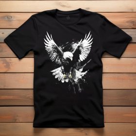 Sasos póló férfiaknak fekete színben