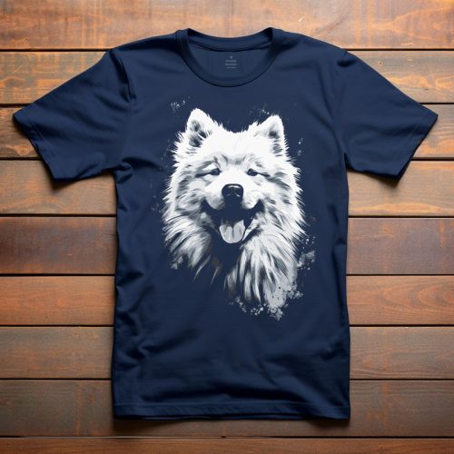 Szamojédes póló férfiaknak sötétkék színben