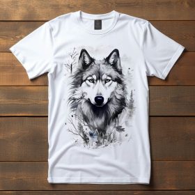 Alaszkai malamut mintás póló férfiaknak