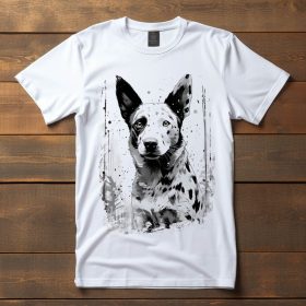 Ausztrál pásztorkutya mintás póló férfiaknak