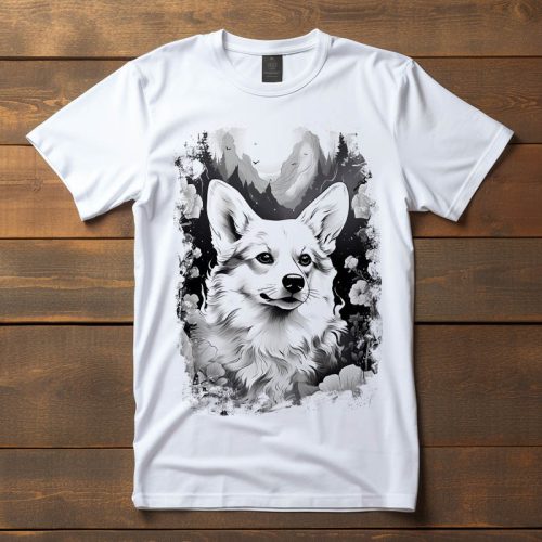 Corgi mintás póló férfiaknak