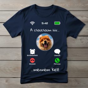 Csaucsaus póló férfiaknak sötétkék színben