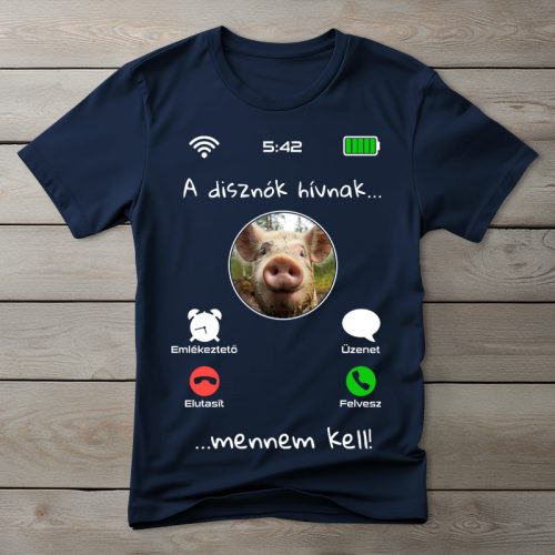 Malacos póló férfiaknak sötétkék színben