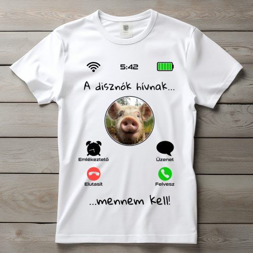 Malacos póló férfiaknak fehér színben