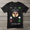 Jack russel terrieres póló férfiaknak fekete színben