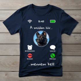 Mudis póló férfiaknak sötétkék színben