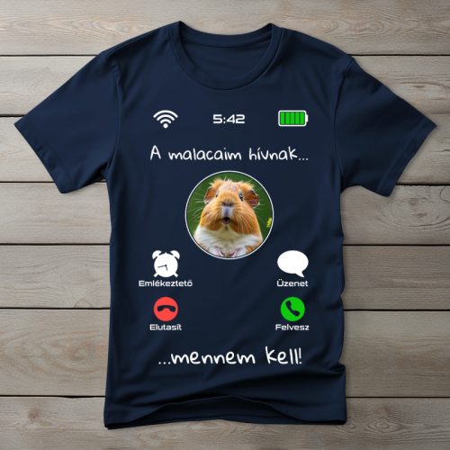 Tengerimalacos póló férfiaknak sötétkék színben