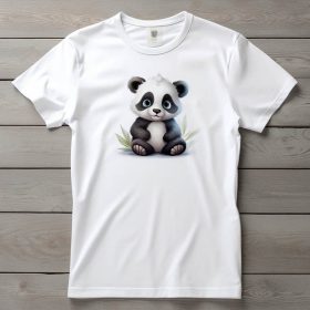 Panda mintás póló férfiaknak