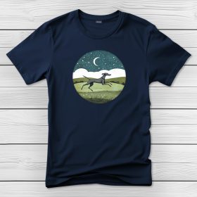 Agaras póló férfiaknak sötétkék színben