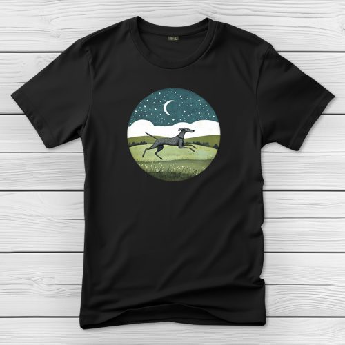 Agaras póló férfiaknak fekete színben