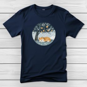 Akitás póló férfiaknak sötétkék színben