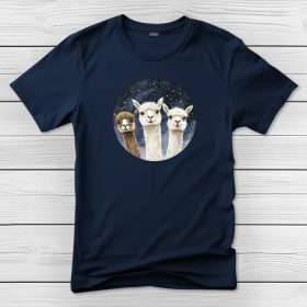 Alpakás póló férfiaknak sötétkék színben