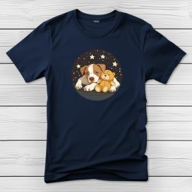 Amstaffos póló férfiaknak sötétkék színben