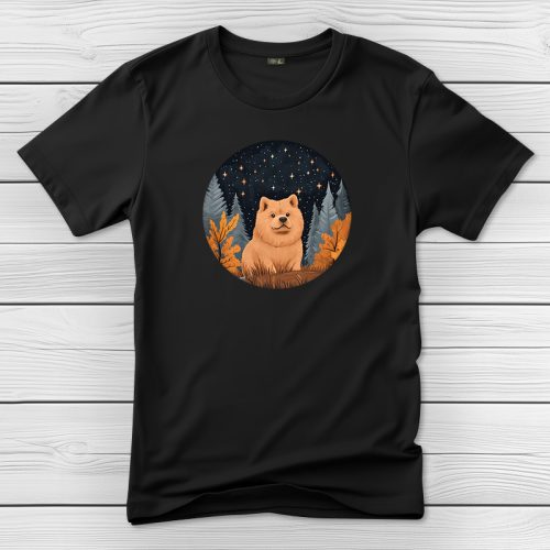 Csaucsaus póló férfiaknak fekete színben